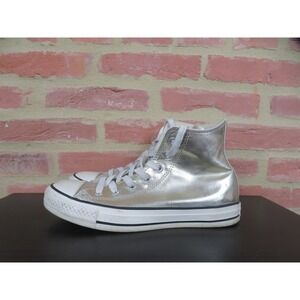 Converse Chuck Taylor All Star 2 Womens 7.5 Silver Glitter Metallic 564851C